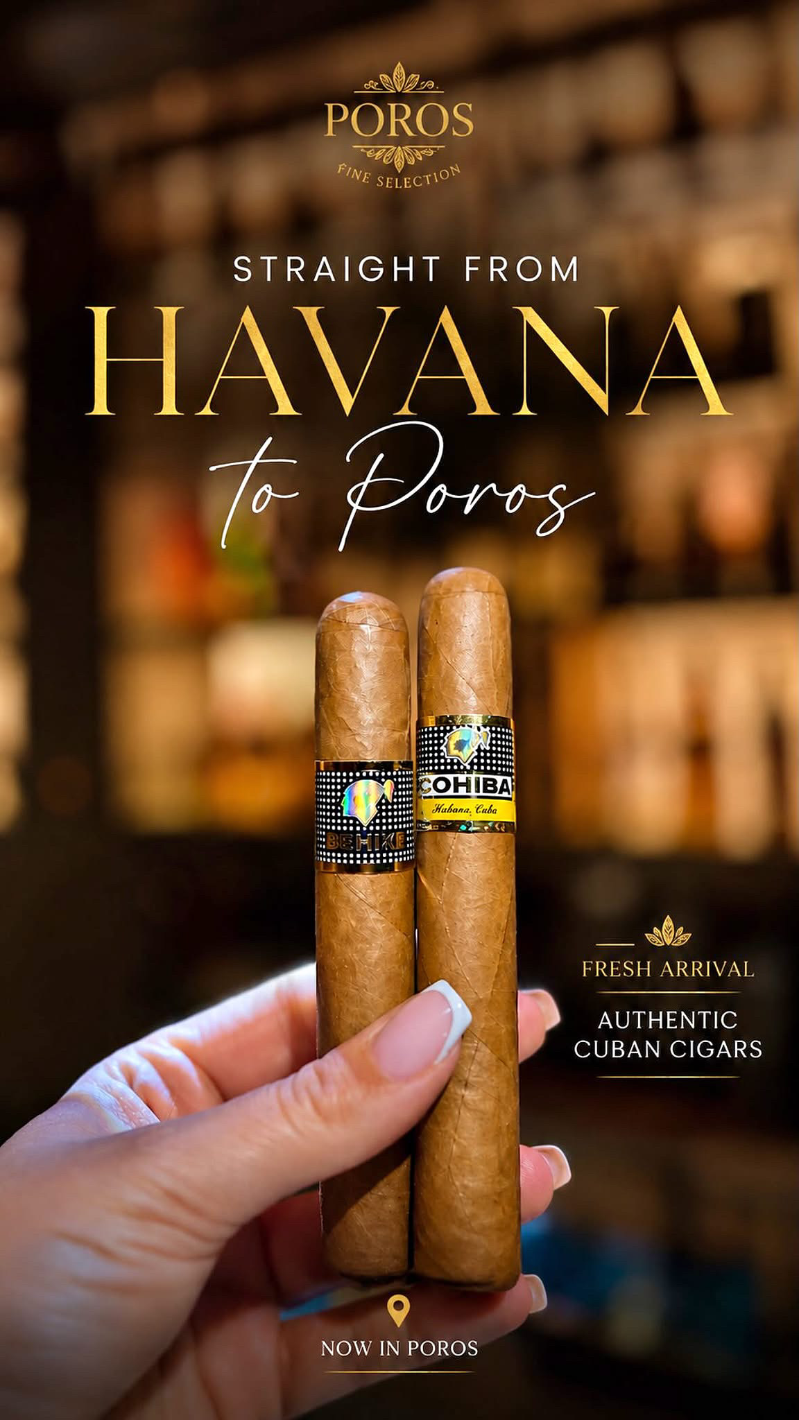Unique Lounge & Bar Cuban Cigars Poros Island